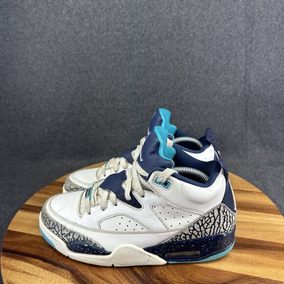 Nike Air Jordan Son Of Mars Low 'Hornets' Mens Size 8.5 White Midnight Navy - Picture 8 of 15